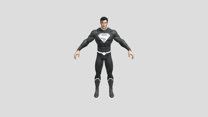 Superman Black Suit 3D Model