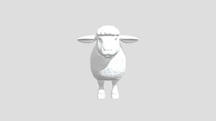 Cute Stylized Sheep | Original 3D 🐑 3D Model