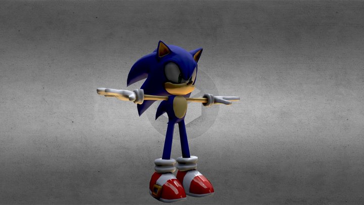 Wii - Sonic Colors - Sonic 3D Model