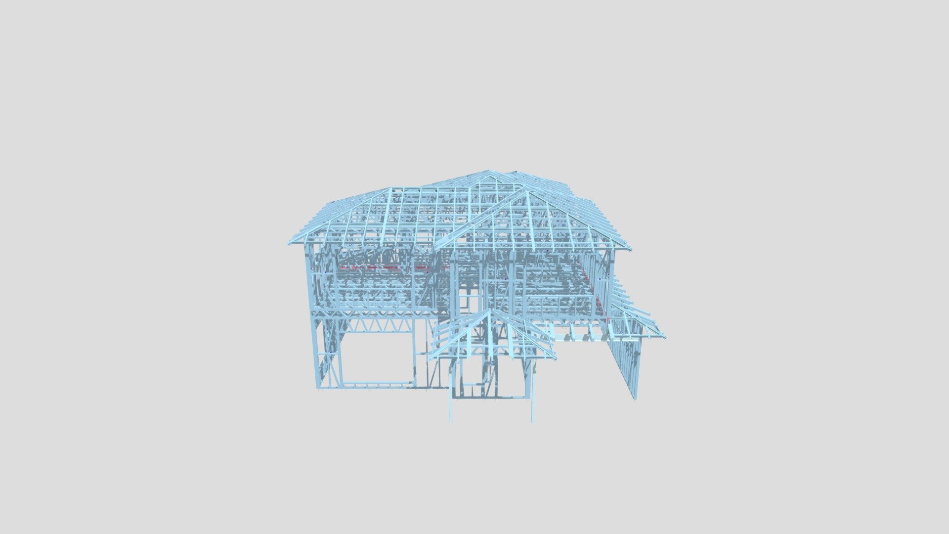 Lot 1 Bridgeford Cr, Melton South FRAMING 3D model by MelvicSteel