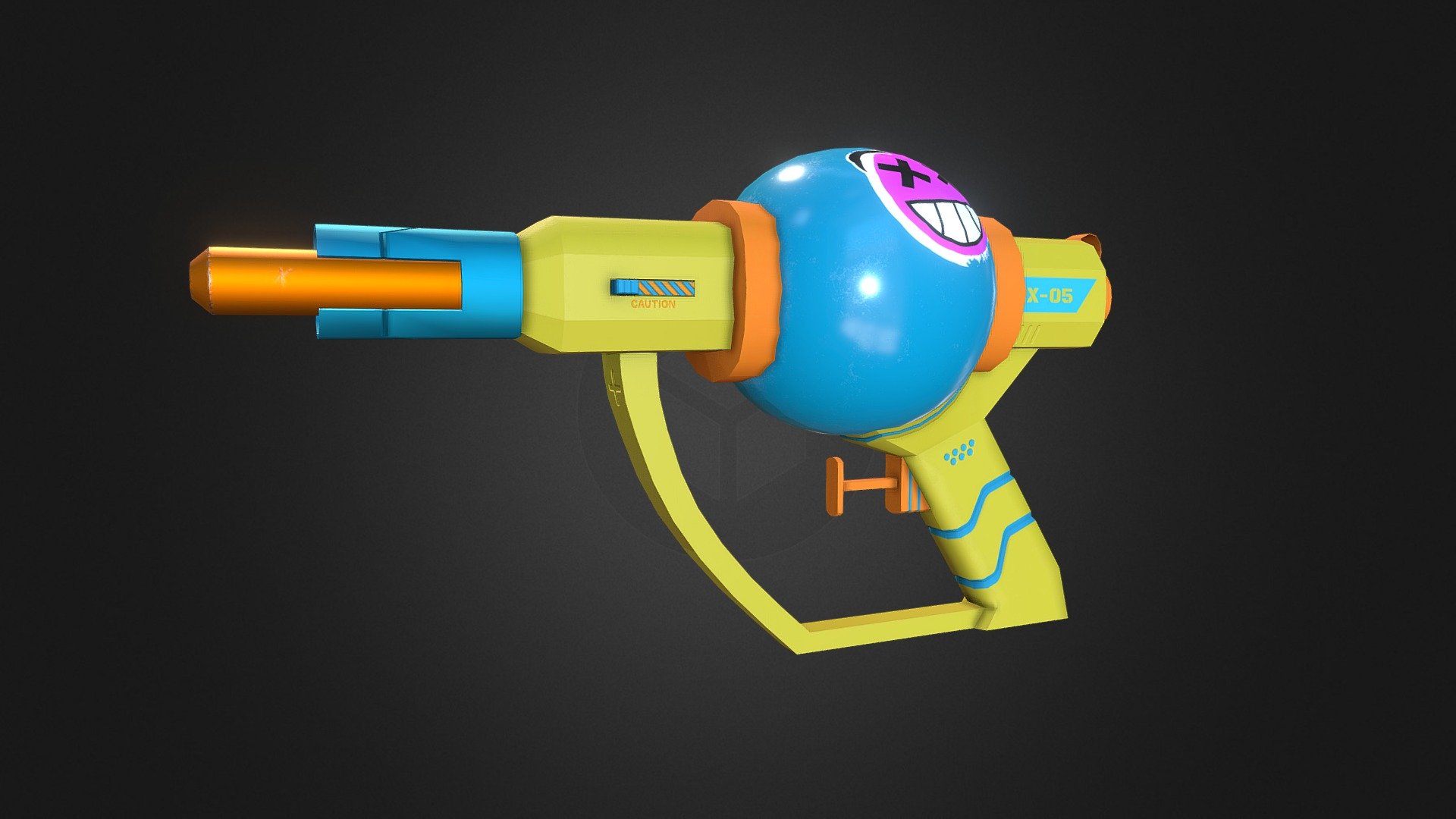 Water Pistol X-05 - 3d Model By Manuagc [5db7df0] - Sketchfab