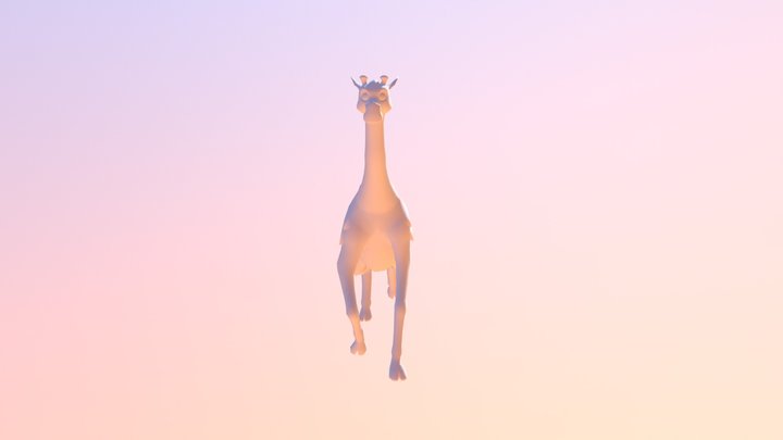 Giraffe Run WIP 3D Model
