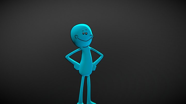 Mr Meeseeks 3D Model