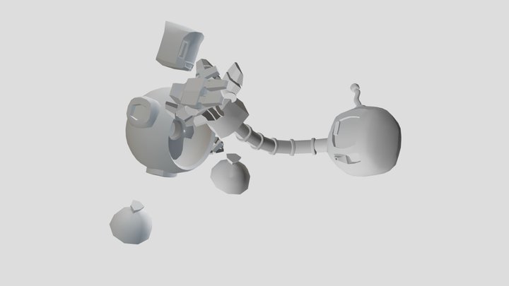 Rigged robots demonstration 3D Model