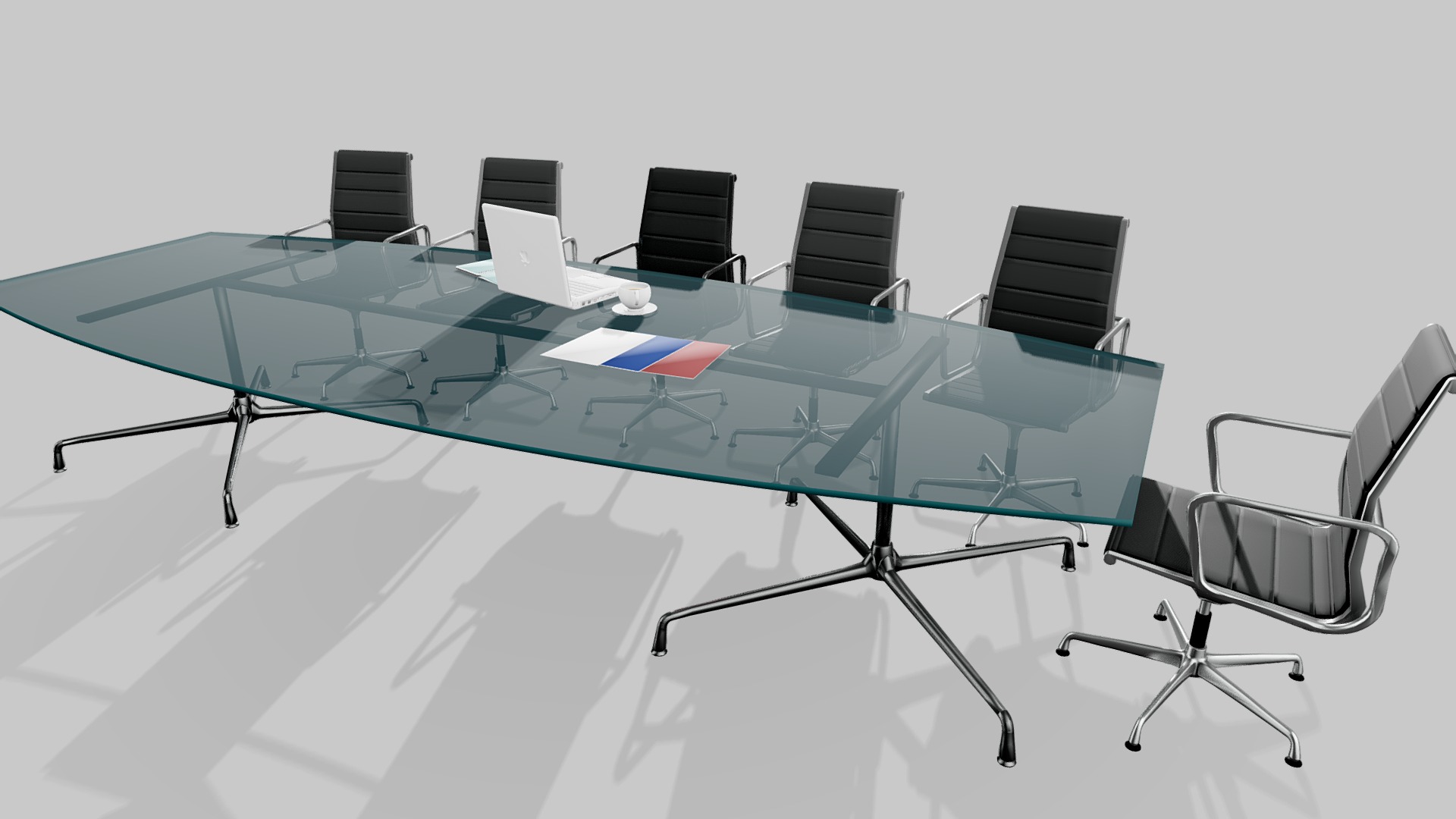 3D model Eames Conference And Chairs - This is a 3D model of the Eames Conference And Chairs. The 3D model is about diagram.