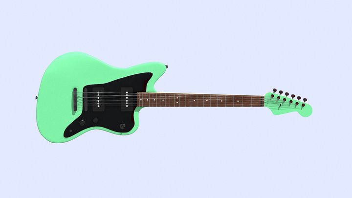 Fender Squier Jazzmaster (Electric guitar) 3D Model