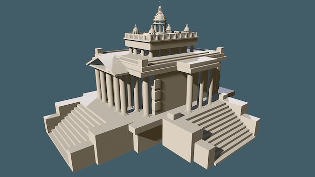 Temple 3D Model