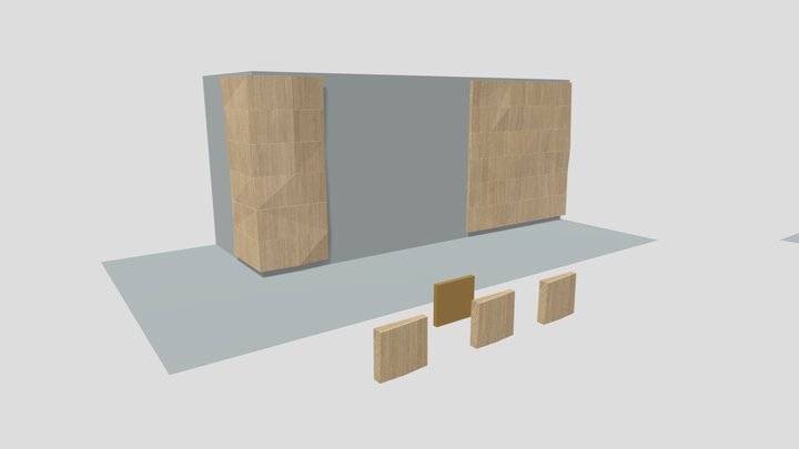 Angled Panels 3D Model