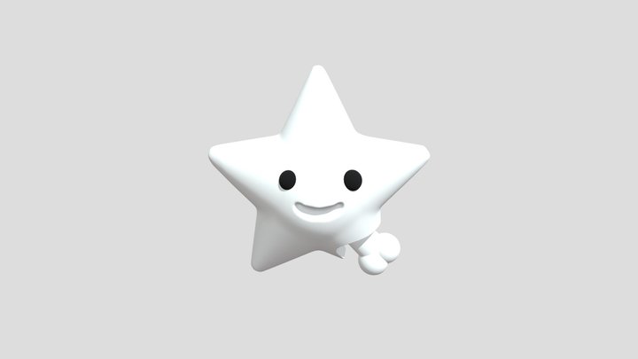 Cute Star with a Twist | Stylized 3D Prop – Gratis 3D-model STL