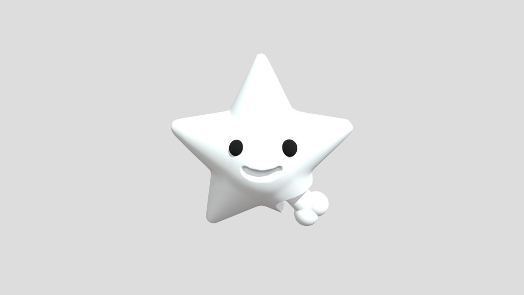 Cute Star with a Twist | Stylized 3D Prop