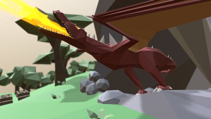 The Dragon Cave - Medieval Fantasy Contest 3D Model