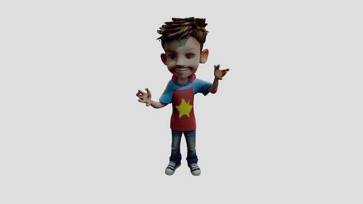 Mini Boy 3D Model