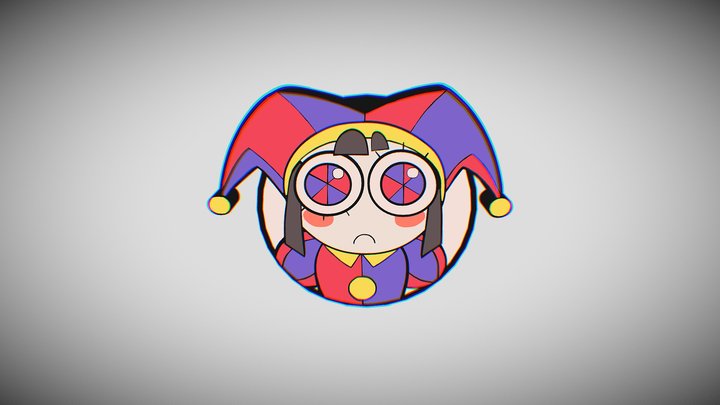 pomni-digital-reaction 3D Model