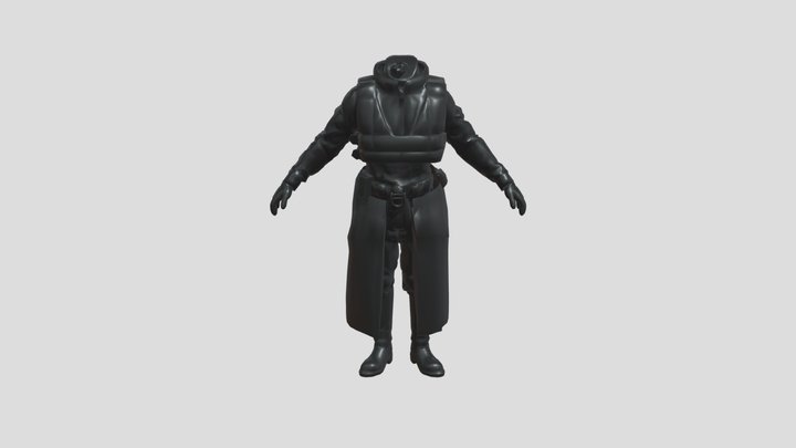 Upgraded Titan Tv Man Body 3D Model