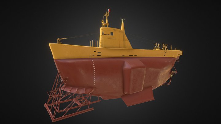 Le Bathyscaphe Archimède 3D Model