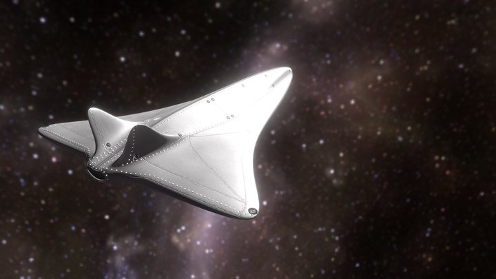 Futuristic airplane (concept) 3D Model