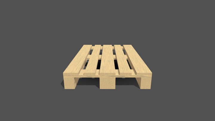 Wooden pallet 3D Model