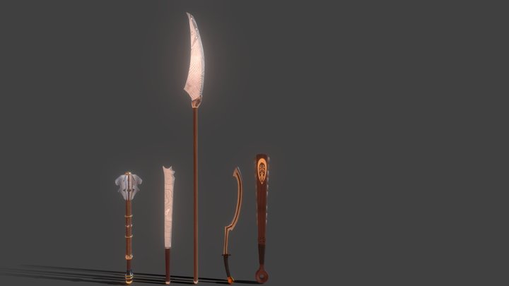 Asset Pack: Melee Weapons - Series 2 3D Model