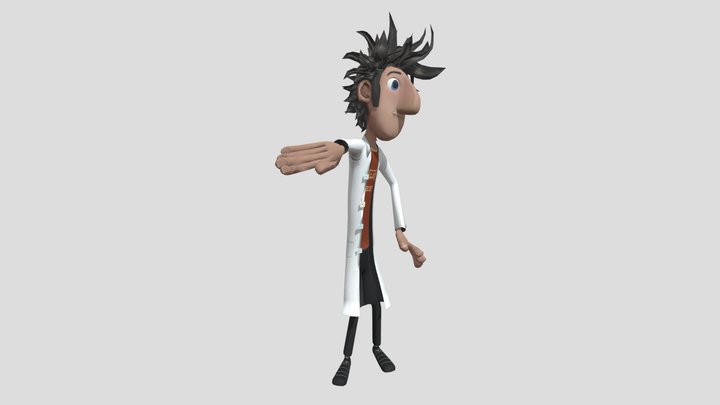 Flint Lockwood Doing Toothless Dancing – Gratis 3D-model STL