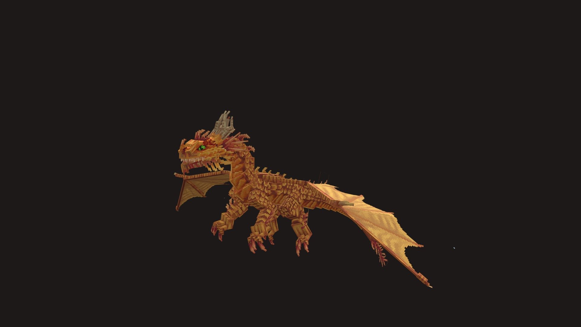 Golden Dragon - 3D model by Sam McLaughlin (@BhunaBoy) [5dc2cf8 ...
