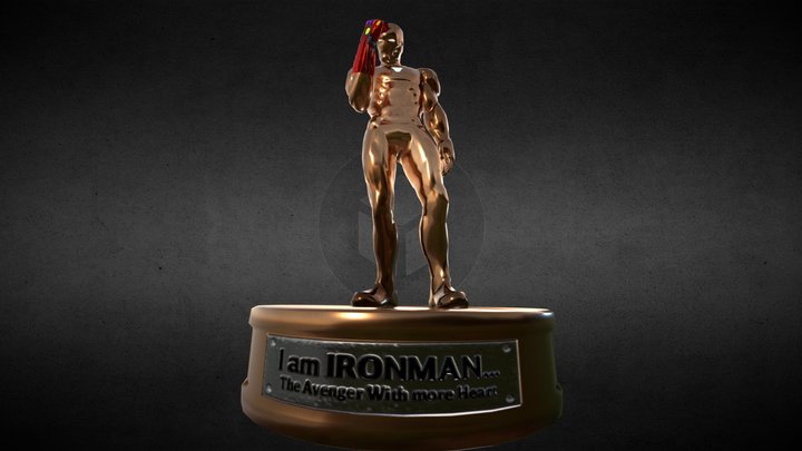 Ironman Tribute Statue 3D Model