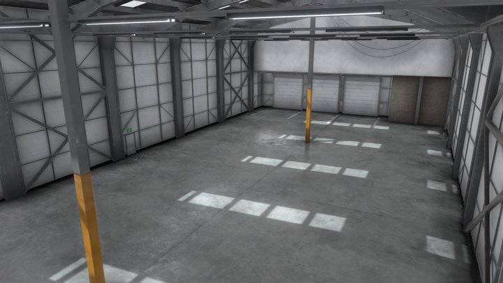 Warehouse Interior 8K and 4K Textures 3D Model