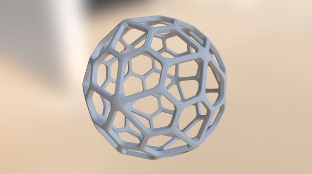 Glow Pentagonal Hexecontahedron 3D Model
