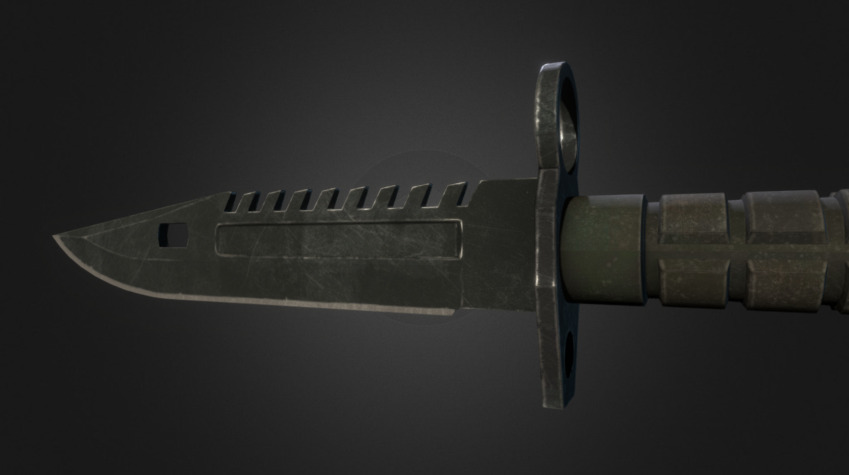 M9 bayonet standoff 2 чертеж