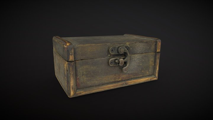 Caixa de fusta 3D Model