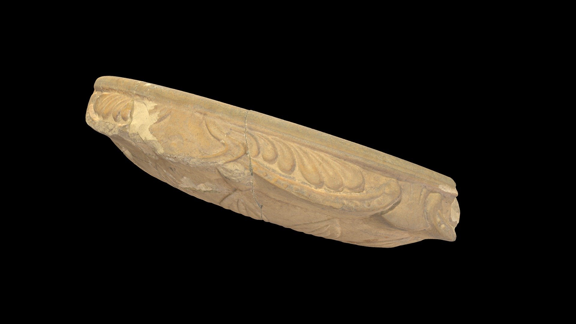 Decorative Planter(?) or Birdbath Fragment