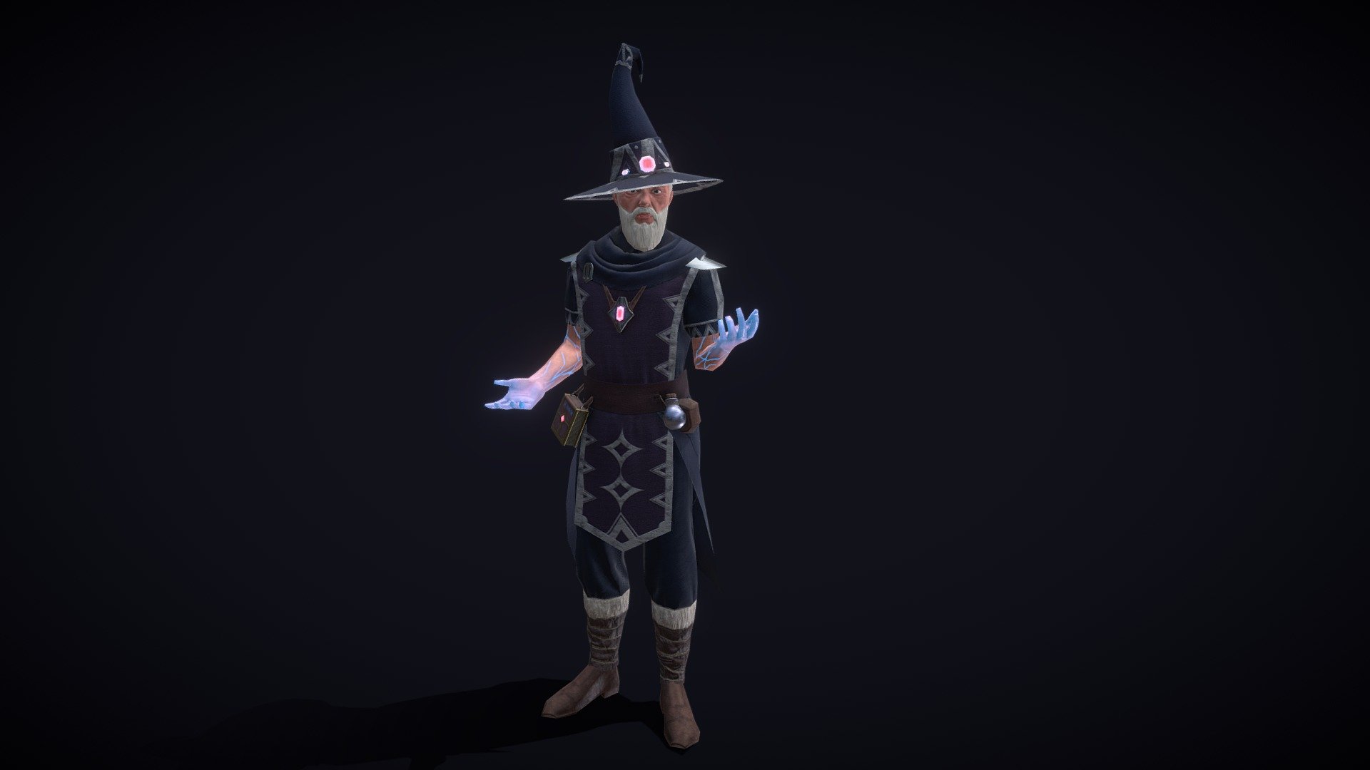 Wizard - 3d Model By Mohamedhawwas [5dc70cc] - Sketchfab