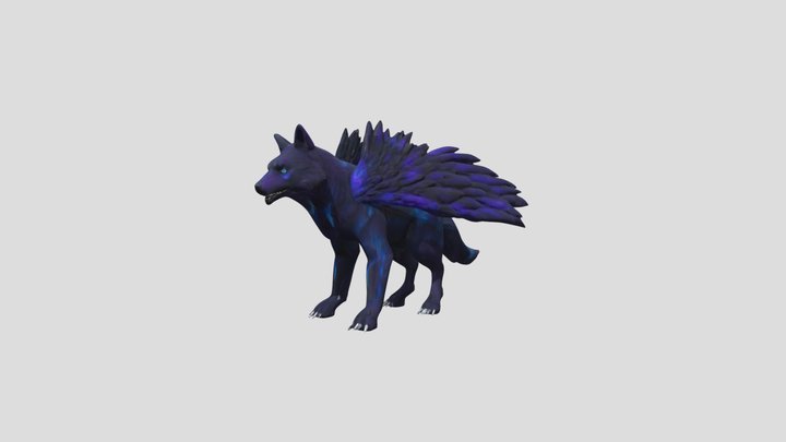 Majestic Shadowwolf 3D Model