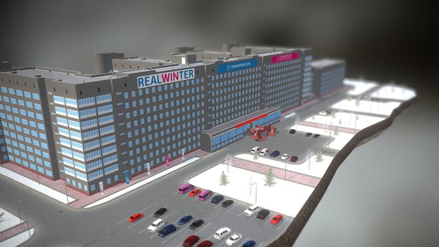 Krasnoyarsk Regional Hospital 3D Model
