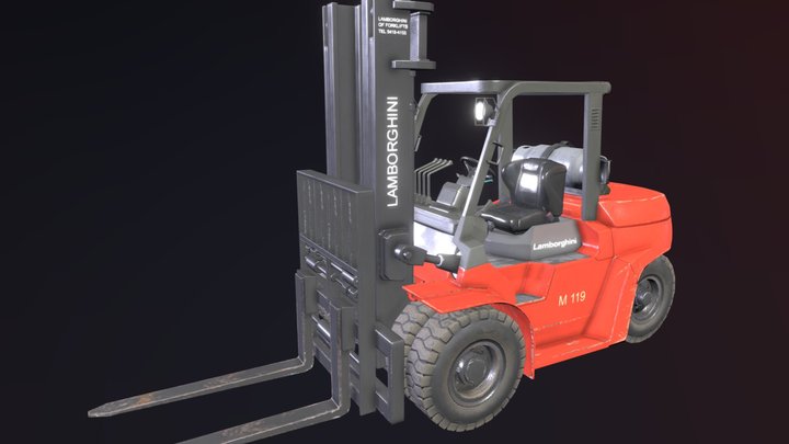Forklift 3D Model