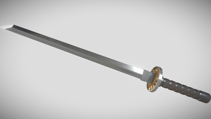 Ninja Sword (Updated) 3D Model