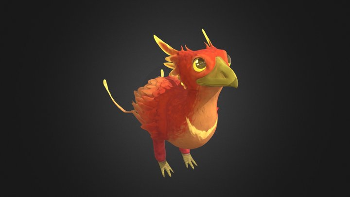 Soleil the Phoenix 3D Model