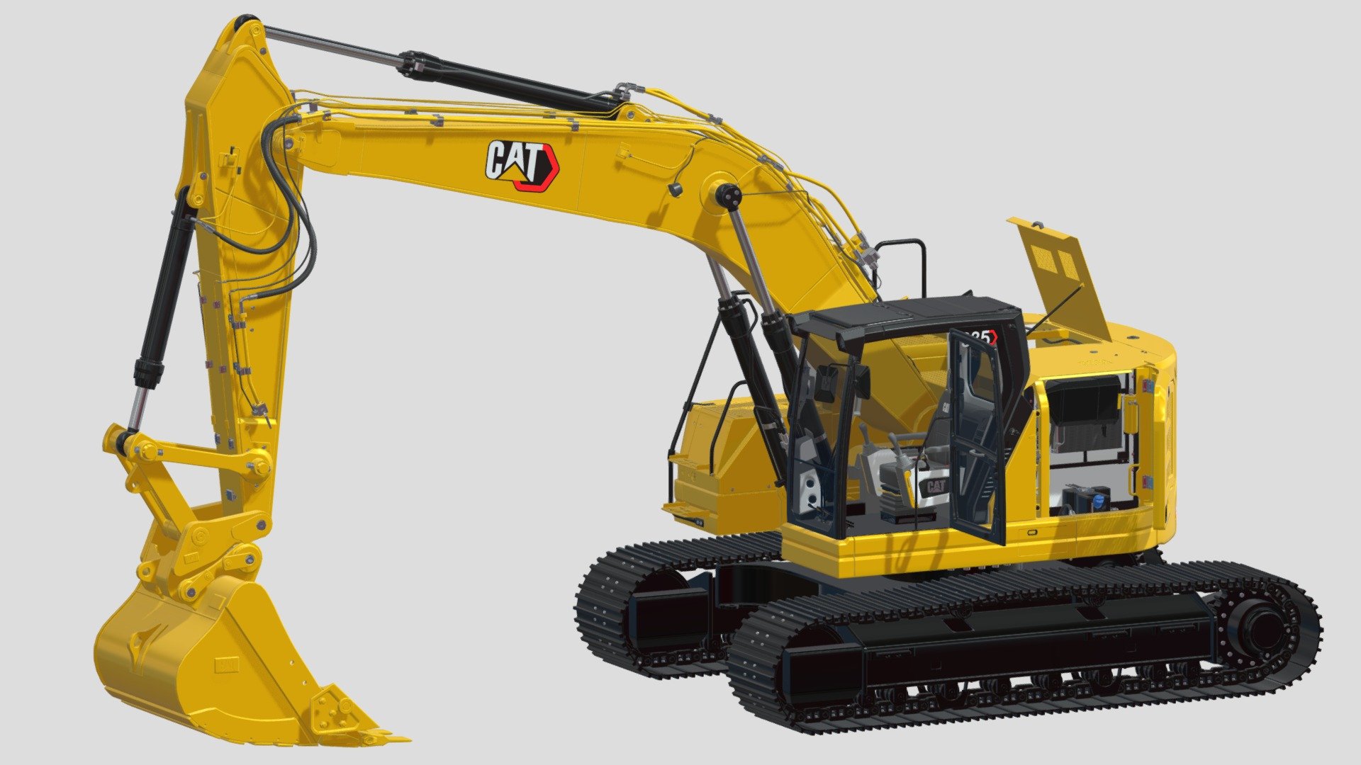 CAT Medium Excavators 335 TIER 4 STAGE V - Buy Royalty Free 3D model by ...