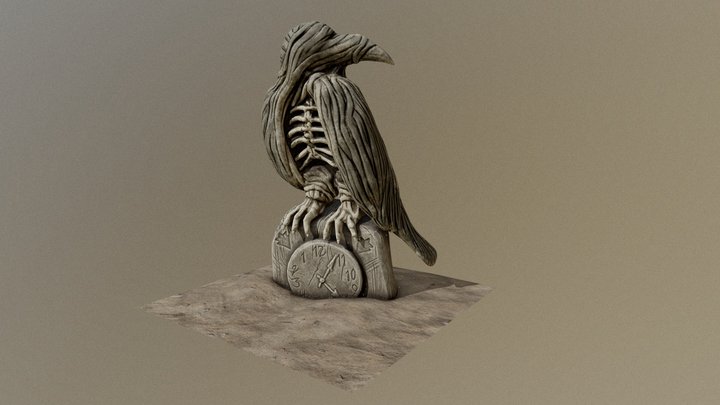 In Flames Raven 3D Model