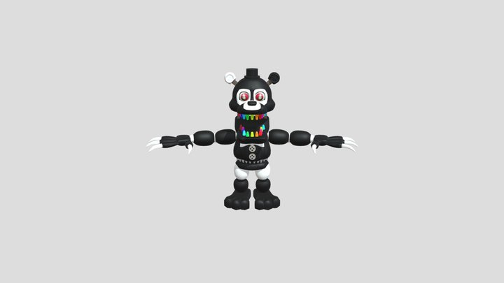 Nightmare Fredbear 3D Model