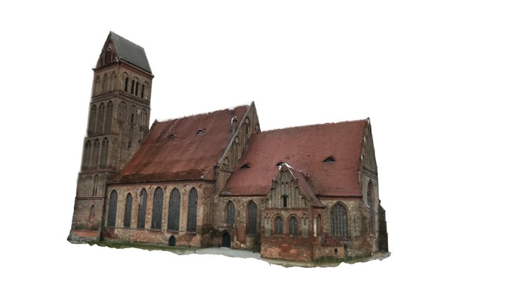 Church Anklam Germany 3D Model