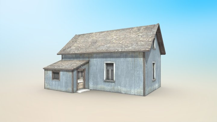 Old Wooden House 3D Model