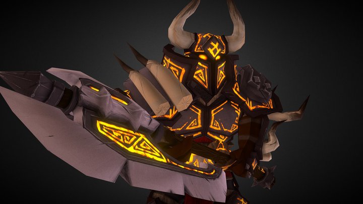 The Rune Warrior 3D Model