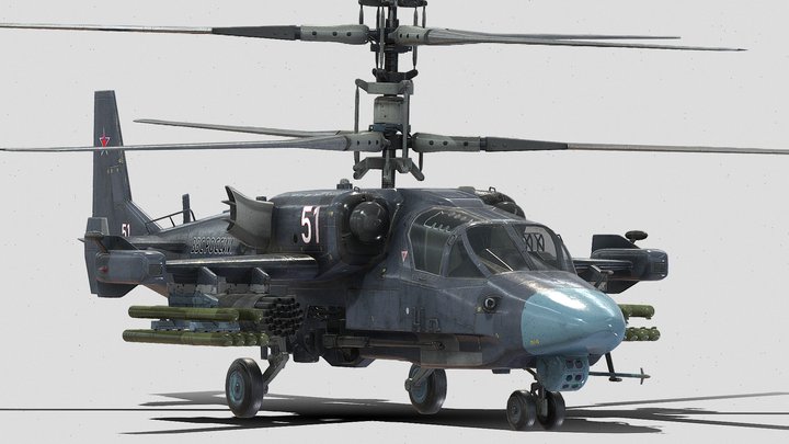 Kamov Ka-52 3D Model