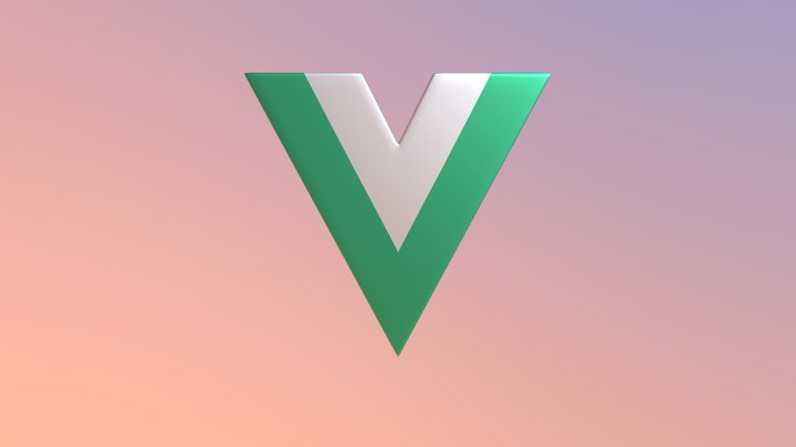 Vue.js Logo – 3D Model