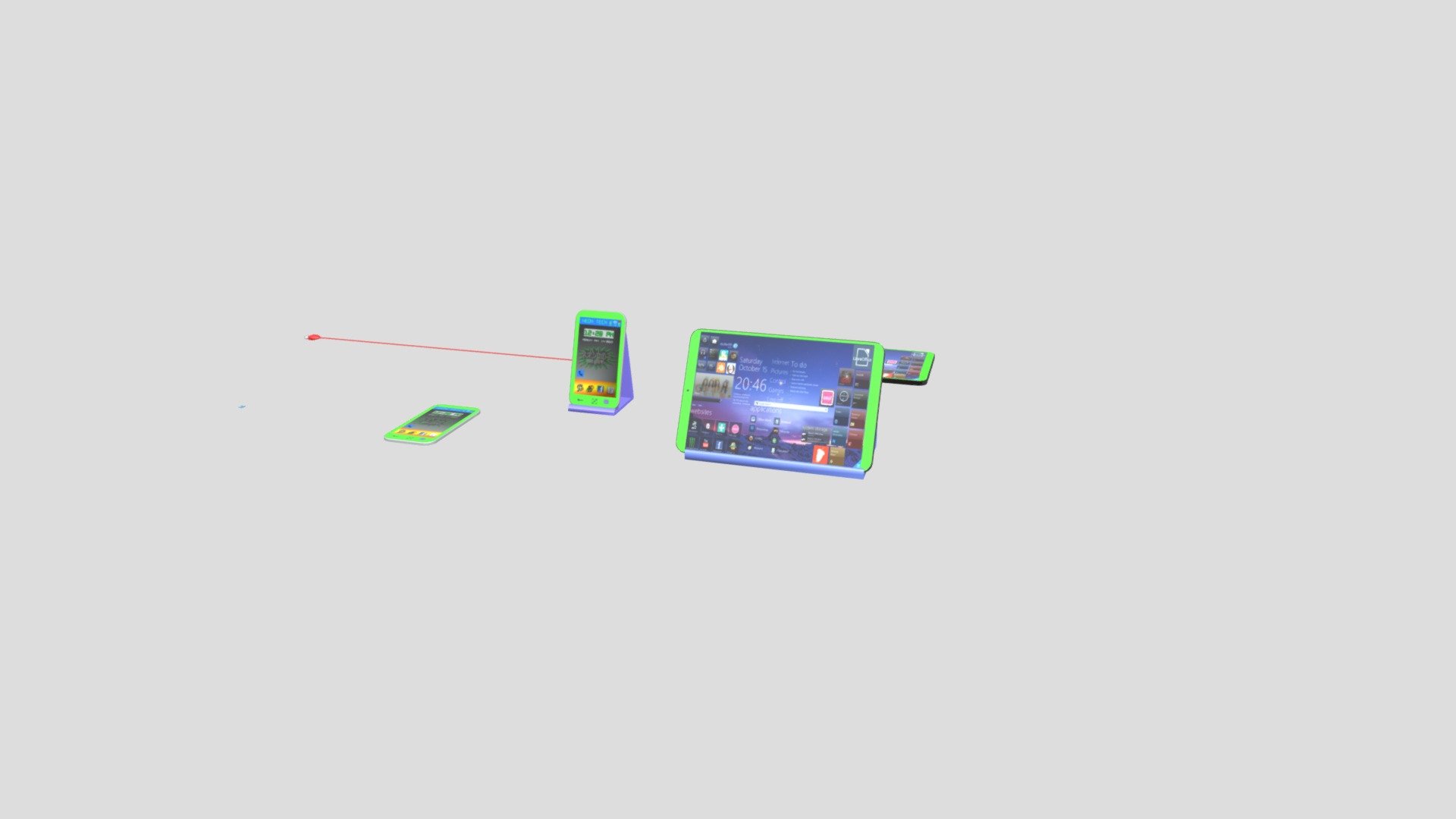 simple phones and tablets - Download Free 3D model by skates9999 ...