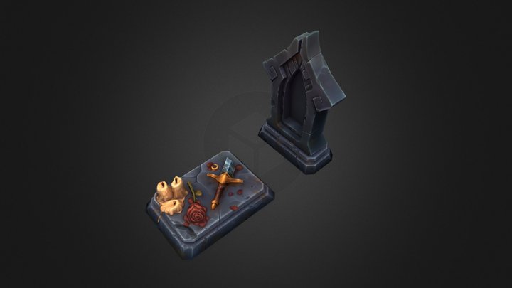 Gravestone 3D Model