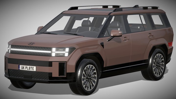 Hyundai Santa Fe 2024 3D Model