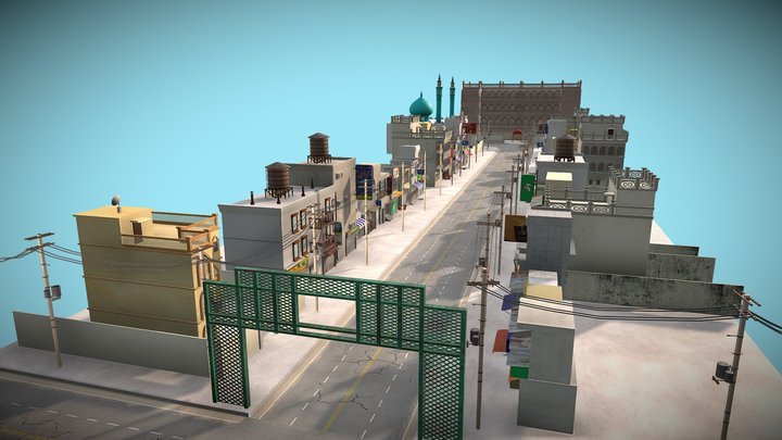 Quetta City 3D Model