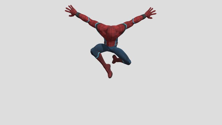 Spider Man Idle Pose 3D Model