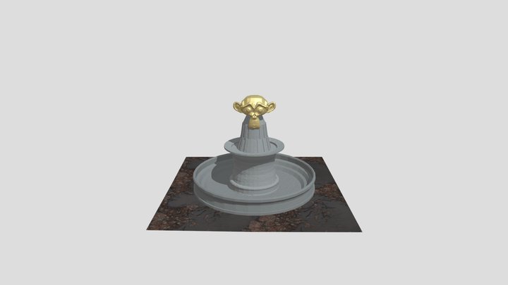 Basic Fountain 3D Model